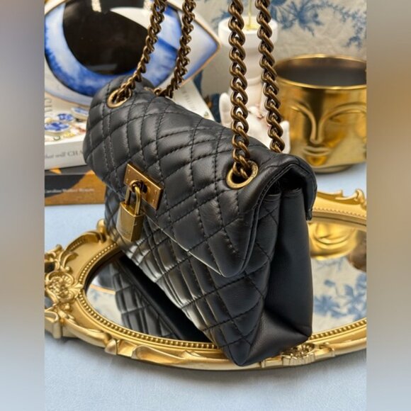 🆕 KURT GEIGER LONDON 🧿 NWOT Mini Brixton Lock Leather Convertible Shoulder Bag - Picture 5 of 15